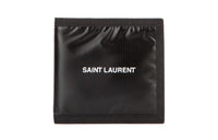 SAINT LAURENT Nylon Fabric Card Holder Wallet Men's Black