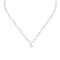 DIOR Metal Necklaces Women's Silver