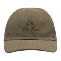 Loro Piana Cotton Baseball Caps Men's Khaki