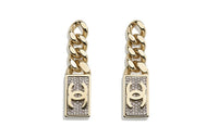 CHANEL Earrings Women's Gold