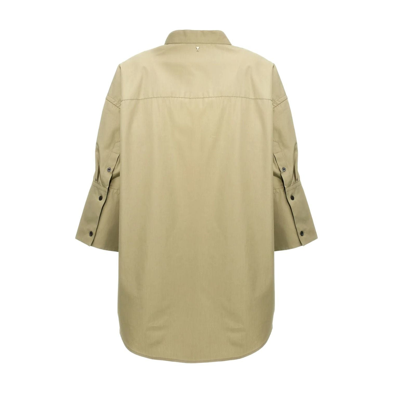 AMI Three-quarter Sleeve Shirt 'Green' USH218-CO0063-317