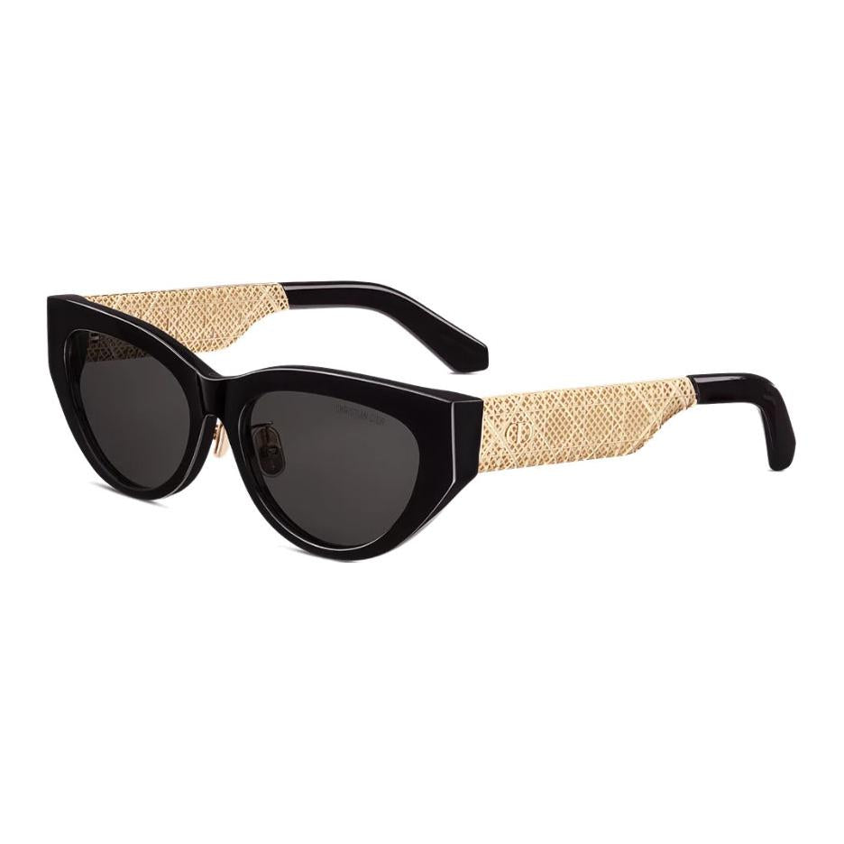 DIOR Acetate Metal Cat Eye Sunglasses Women's Black