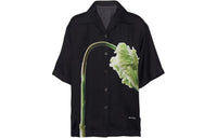 PRADA Printed Twill Shirt Shirt Women's Black