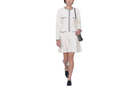 CHANEL Long-Sleeved Dresses Women's White