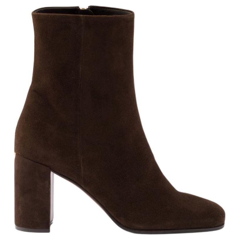 PRADA Ankle Boots 8.5cm Women's Brown