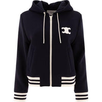 CELINE Blouson Triomphe Jacket In Double Faced Cashmere