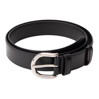 PRADA Cow Leather Belts Women's Black 3.3CM