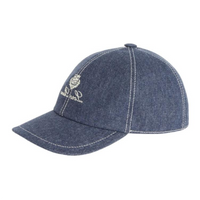 Loro Piana Cotton Baseball Caps Kids' Blue