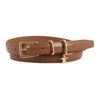 CELINE Logo Plaque Buckled Belt