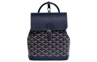 GOYARD Alpin Canvas With Leather Backpack Mini Unisex Marine Blue