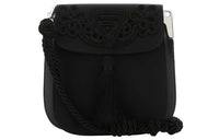 PRADA Leather Shoulder Bag Women's Black
