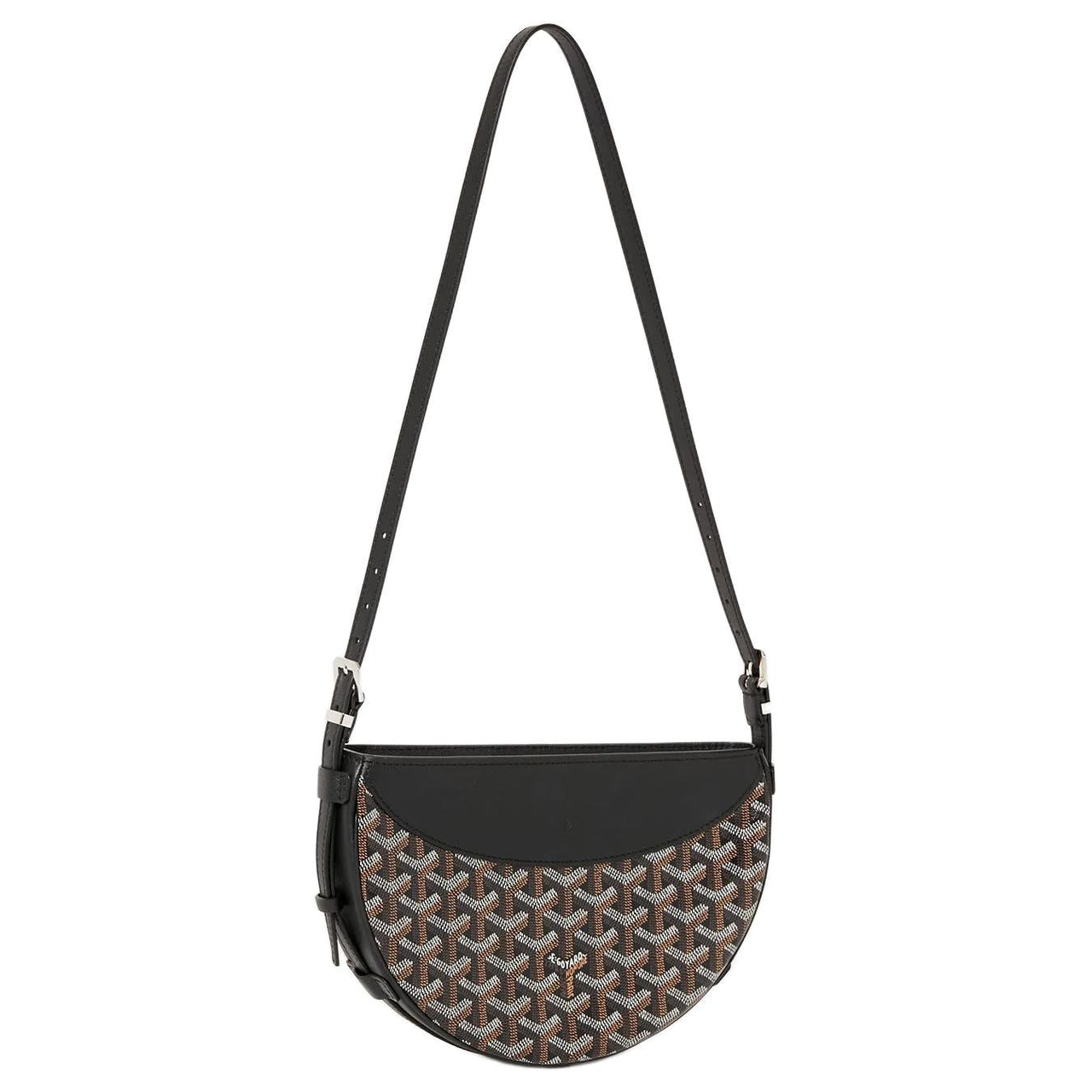 GOYARD Canvas With Calfskin Swift Bag Shoulder Bags Unisex Black