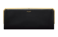 SAINT LAURENT Cow Leather Evening Clutch Bag Regular Women's Black