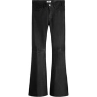 CELINE SS25 Leather Pants Women's Black