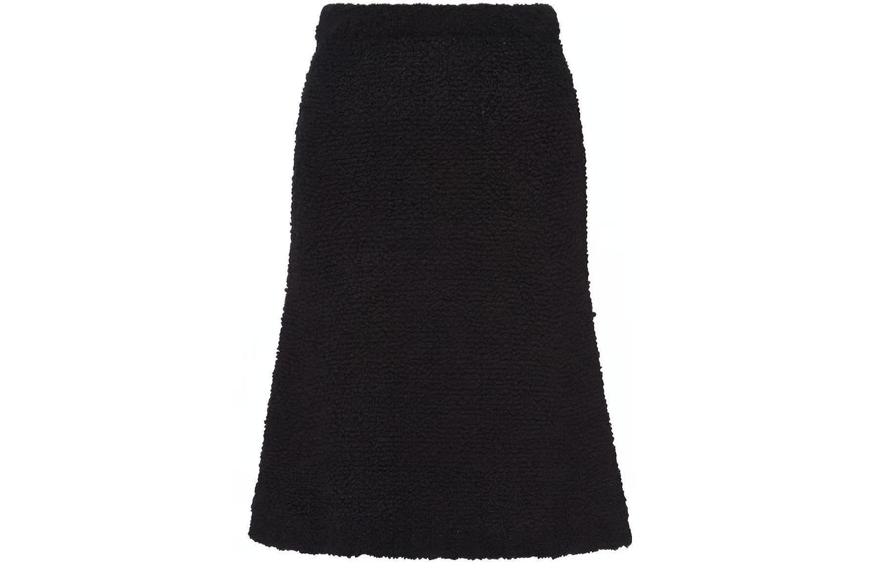 PRADA Bouclé Mohair Knit Skirt