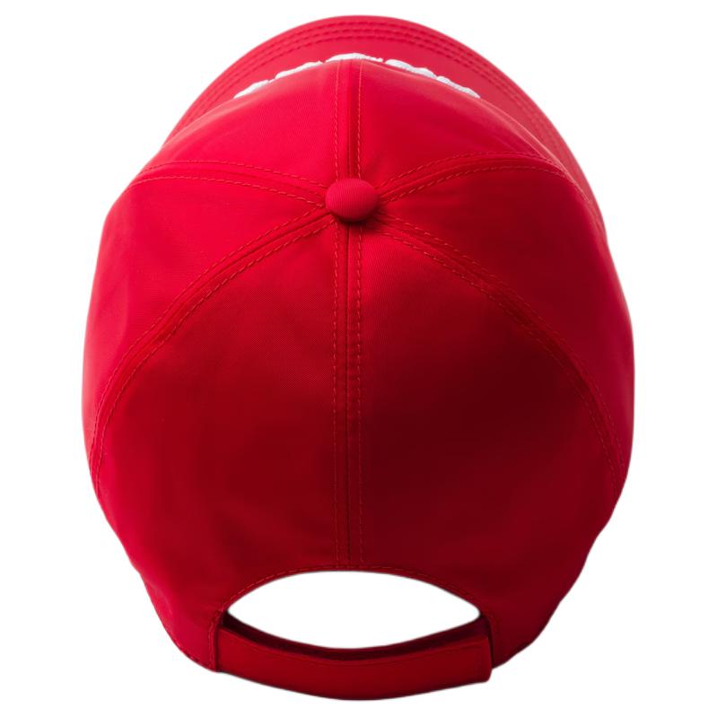 PRADA Recycled Nylon Baseball Caps Women's Red