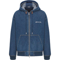 DIOR Christian DIOR Embroidered Hooded Denim Jacket