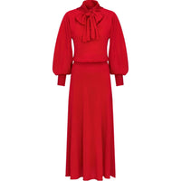 DIOR Long-Sleeved Dresses Women's Red