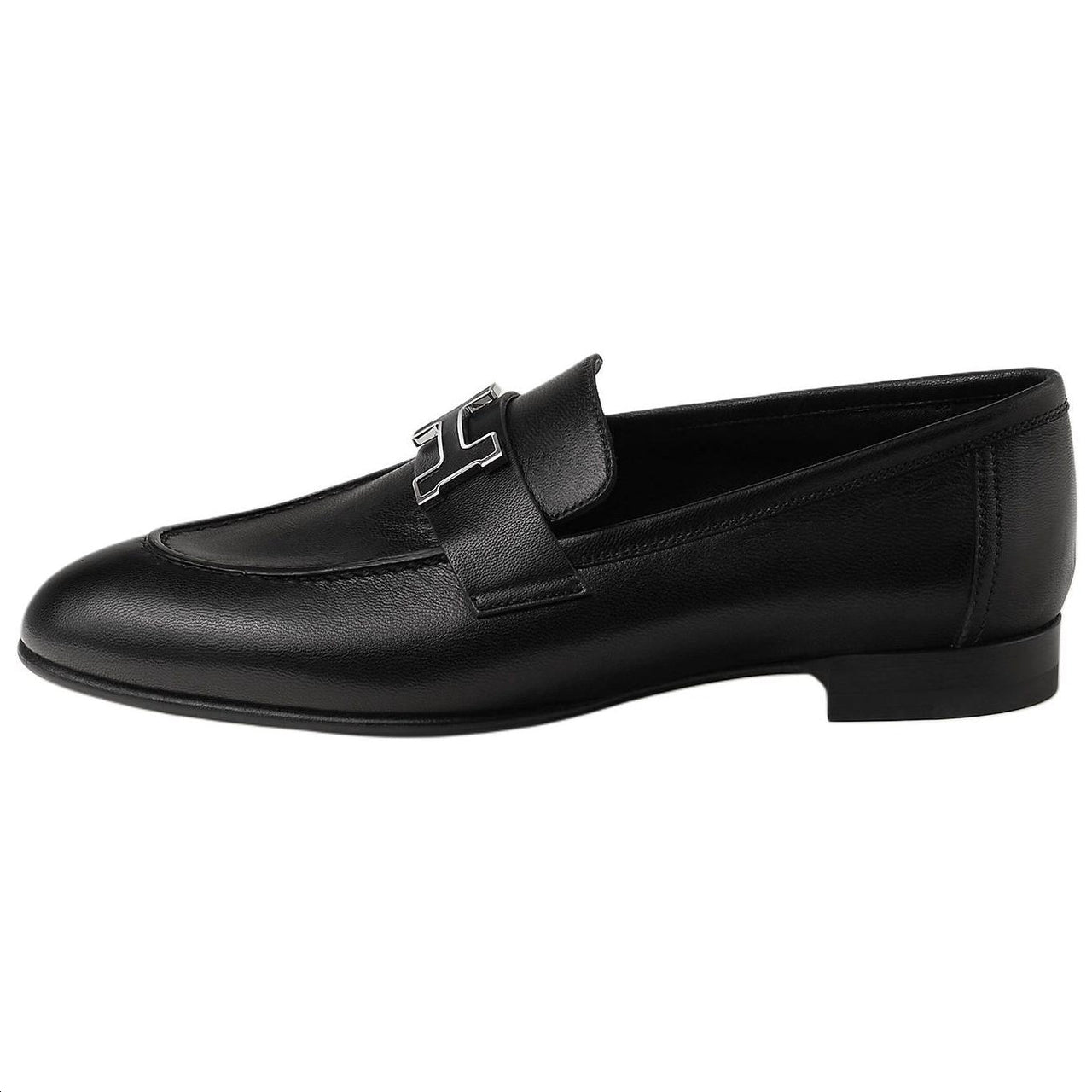 HERMES Paris Loafers Women's Black