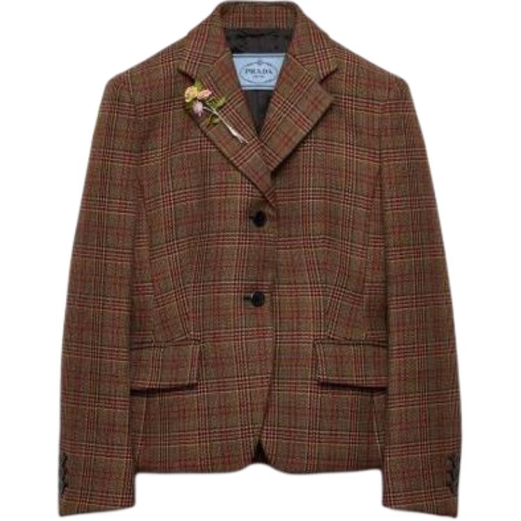 PRADA Business Suits Coats Women's Brown