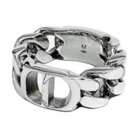 DIOR Sterling Silver Rings Unisex Silver