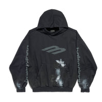 (WMNS) Balenciaga 3B Stencil Hoodie Medium Fit 'Black' 767877TQVT71083