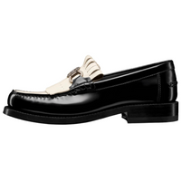 DIOR Emblem Loafers Women's Black White