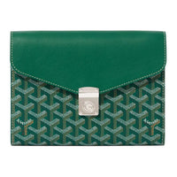 GOYARD Canvas With Calfskin Shoulder Bag, Crossbody Bag Unisex Green