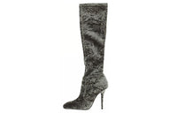 SAINT LAURENT Knee high Boots Women's Gray