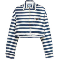 PRADA Pre Owned 2010s Cotton denim Striped Jacket