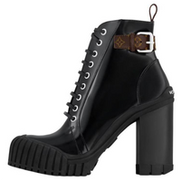 LOUIS VUITTON Ruby Ankle Boots 8cm Women's Black