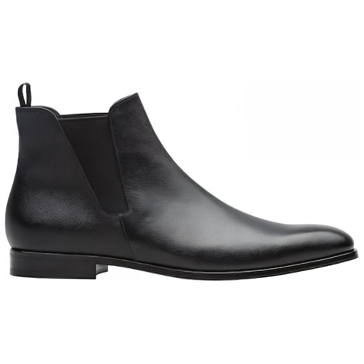 PRADA Ankle-Length Chelsea Boots Men's Black