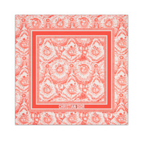 DIOR Silk Silk Scarves Women's Red