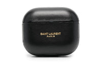 SAINT LAURENT Calfskin AirPods Protective Case Women's Black