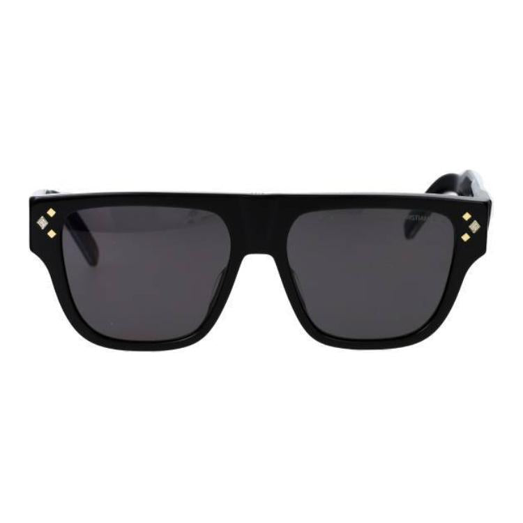 DIOR Plastic Square Sunglasses Men's Black