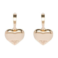 PRADA 18K Gold Earrings Women's Rose Gold