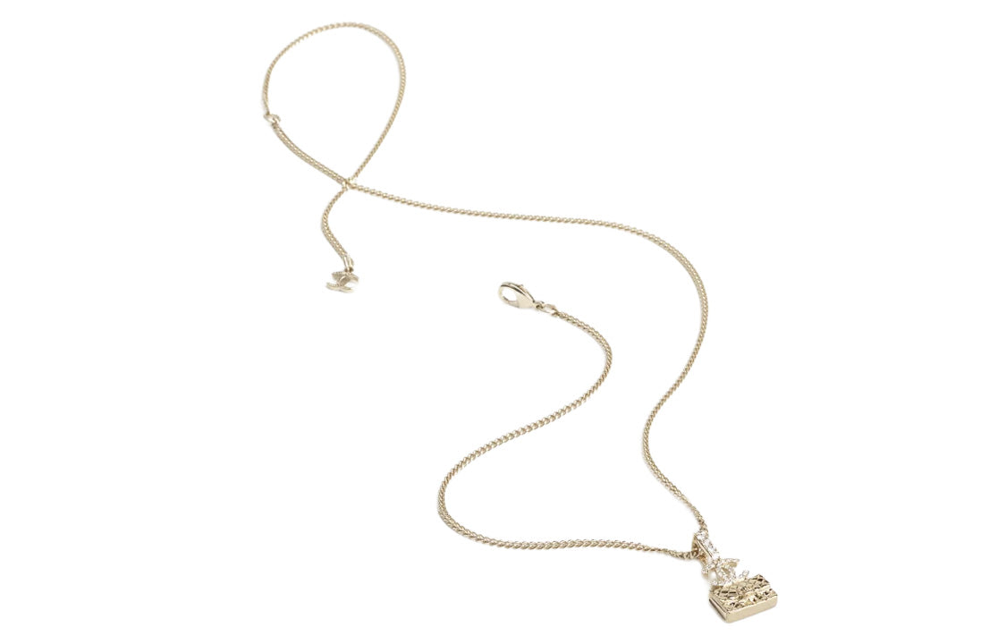 CHANEL Necklaces Women's Gold