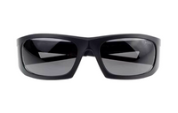 PRADA Plate Frame Irregular Shape Sunglasses Unisex Black