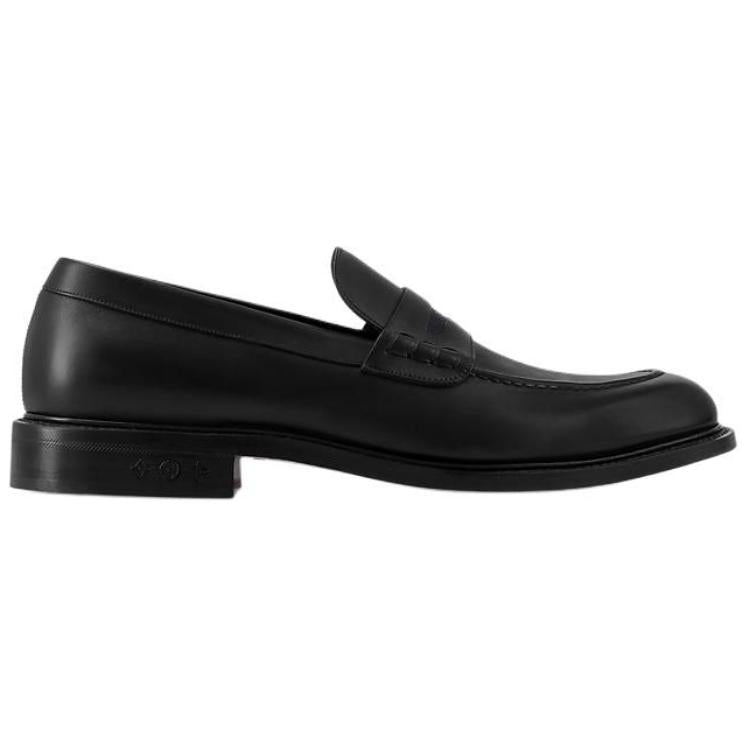 LOUIS VUITTON Fle Loafers Men's Black