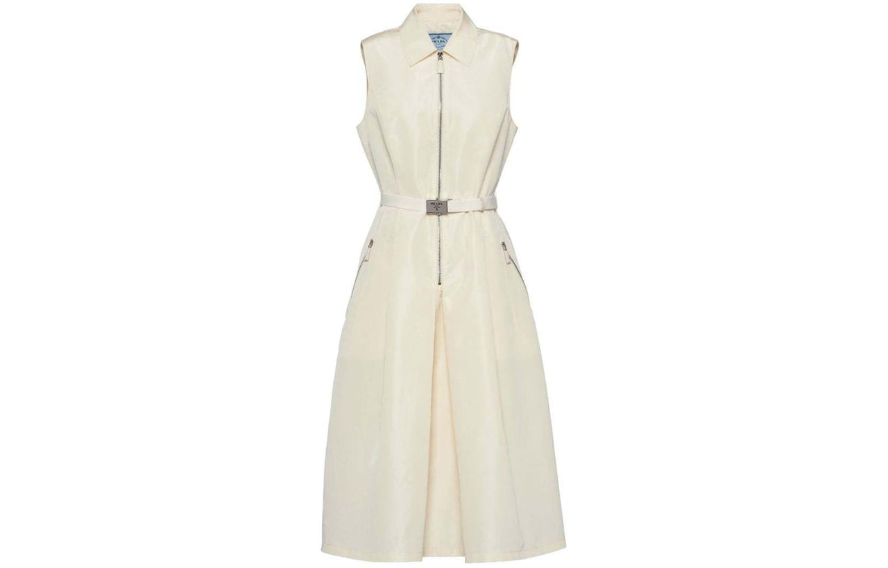 PRADA Belted waist Midi Dress