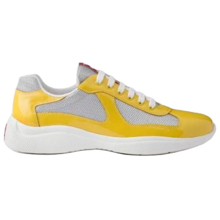 PRADA America's Cup Low Top Casual Shoes Men's Yellow