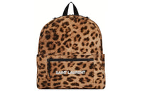 SAINT LAURENT Nux Cotton Backpack Men's Leopard