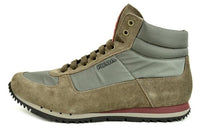 PRADA Abrasion Resistant High Top Sports Casual Shoes Brown
