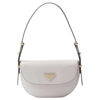 PRADA Leather Shoulder Bag, Handbag, Shoulder Bag Women's White