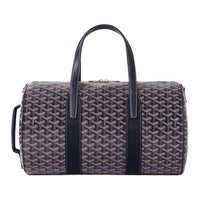 GOYARD Canvas With Calfskin Sports Bag Travel Bag Unisex Marine Blue