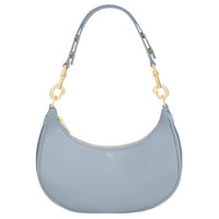 CELINE Smooth Cow Leather Handbag Shoulder Bag Women's Light Blue