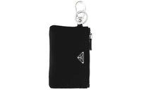 PRADA Logo Plaque Pouch Keyring