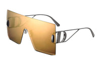 DIOR Irregular Shape Sunglasses Unisex Yellow