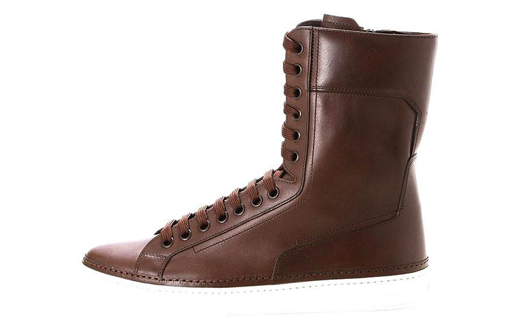 PRADA Ankle Boots Men Brown