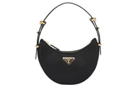 PRADA Arque Recycled Nylon Handbag, Shoulder Bag Mini Women's Black